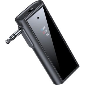 محول AUX بلوتوث V5.1 لمستقبل صوت السيارة، جهاز ارسال اسنان ازرق للتلفزيون والطائرة وجهاز العرض وبلاي ستيشن 4 in Kuwait