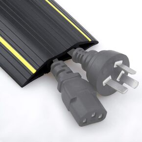 6.5Ft Cord Cover Heavy Duty Cable Protector 3 Channels Contains Cords, Cables and Wires, Easy to Unroll-Conceal Wires of Home, Office, Warehouse, Workshop, Concerts or Other Outdoors Surround (6.5Ft)