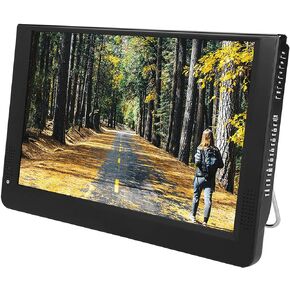 SYH&AQYE Portable TV LCD Monitor, 12in 1080P ATV/UHF/VHF Car Stereo Digital TV, High Sensitivity Tuner Car Radio Multimedia Player for Car Kids Travel in Kuwait