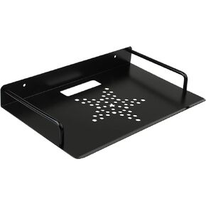 Alumimum Alloy Wall Mount Shelf Bracket for TV Accessories WiFi Router TV Box Set Top Box (Black, 11.2'' x 8.2'') in Saudi Arabia