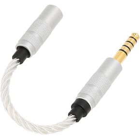 Tgoon 4.4mm Balanced to 3.5mm Stereo Cable, Prevent Interference Compact Clear Outer Skin Headphone Adapter Cable for Sound Player Audio Cable Extension Cords Electronics in Kuwait