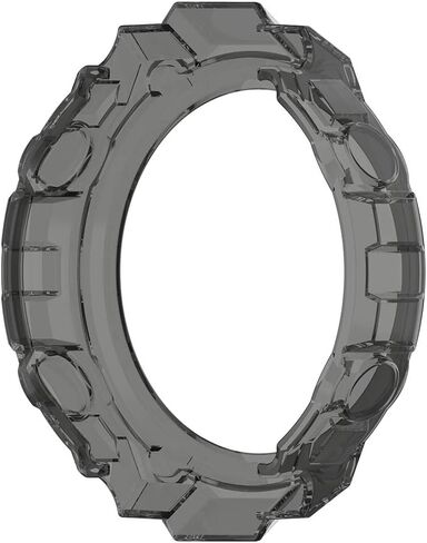 حافظة TenCloud متوافقة مع Amazfit T-Rex A1918 حافظة ناعمة مقاومة للصدمات من مادة TPU وواقي ممتص للصدمات لساعة T-Rex الذكية (أسود + أسود) in Saudi Arabia