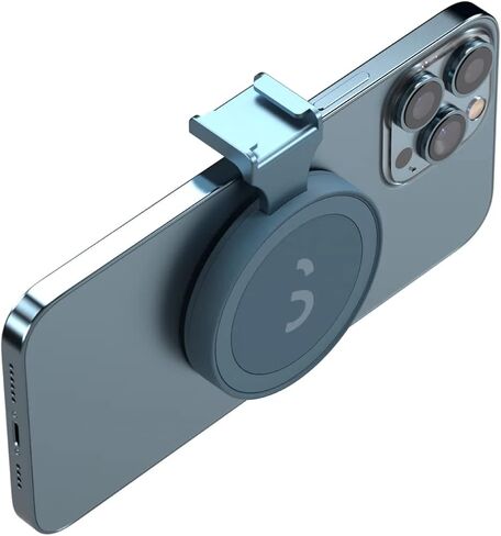 ShiftCam SnapGrip – Phone Camera Grip with Magnetic Mount, Wireless Shutter Button, Built-in Power Bank, Qi Wireless Charging & Tabletop Dock – Compatible with iPhone & Android – Stone in Saudi Arabia