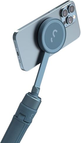 ShiftCam SnapGrip – Phone Camera Grip with Magnetic Mount, Wireless Shutter Button, Built-in Power Bank, Qi Wireless Charging & Tabletop Dock – Compatible with iPhone & Android – Stone in Saudi Arabia