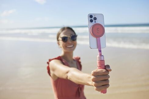 ShiftCam SnapGrip – Phone Camera Grip with Magnetic Mount, Wireless Shutter Button, Built-in Power Bank, Qi Wireless Charging & Tabletop Dock – Compatible with iPhone & Android – Stone in Saudi Arabia