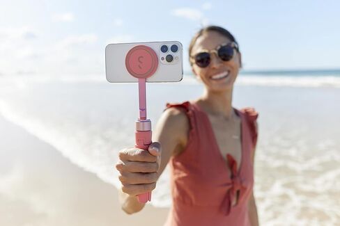 ShiftCam SnapGrip – Phone Camera Grip with Magnetic Mount, Wireless Shutter Button, Built-in Power Bank, Qi Wireless Charging & Tabletop Dock – Compatible with iPhone & Android – Stone in Saudi Arabia