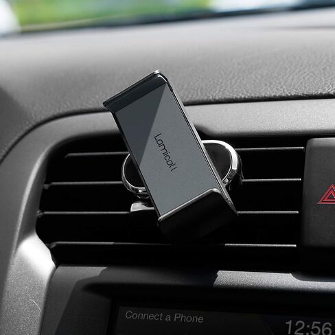 Lamicall Car Vent Phone Mount Two Grips Design Phone Holders for Your Car | Universal Car Phone Holder, Hands Free Phone Mount for iPhone 17 16 15 14 13 12 11 Mini SE Pro Smartphone for Women Men Black in Kuwait