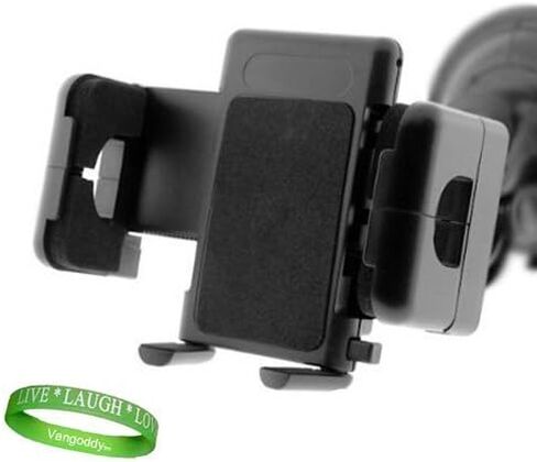 Fly Adjustable Windshield and Vent Car Mount Black Compatible w/Sony Xperia S and Sony Ericsson Xperia Arc HD SmartPhone+ Live Laugh Love VG Wristband!! in Saudi Arabia