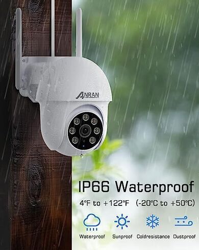 ANRAN 3K/5MP WiFi Security Camera for Home House Outdoor 2.4/5GHz Dual-Band | Auto-Tracking 360° Pan-Tilt 2-Way Audio Full Color Night Vision 24/7 Recording Local/Cloud Storage Weatherproof Fit Alexa in Saudi Arabia