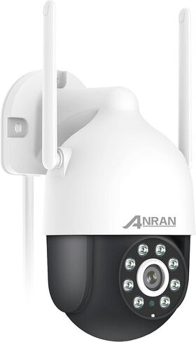 ANRAN 2K Outdoor Security Camera, 3MP WiFi Dome Surveillance Camera, PTZ Home Security Camera with 360° View and Motion Tracking, Siren, Color Night Vision, 2-Way Audio, Waterproof in Saudi Arabia