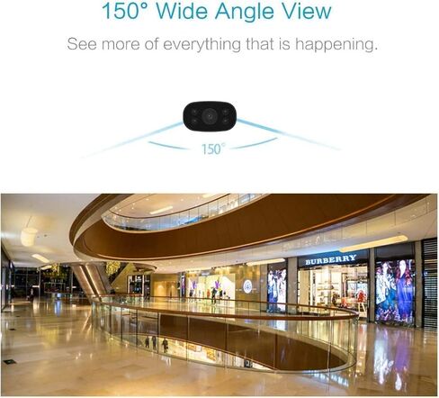 كاميرات مراقبة مخفية HUOMU Mini كاميرا تجسس 1080P HD لاسلكية واي فاي عرض عن بعد كاميرات مراقبة منزلية صغيرة مسجل فيديو داخلي وخارجي كشف الحركة الذكي in Kuwait