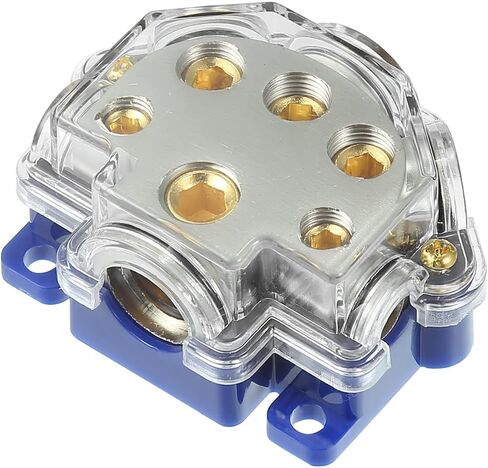 X AUTOHAUX 0/2/4 مقياس في 2/4/8 مقياس خارج 5 طرق ستيريو أمبير كتلة توزيع الطاقة الأرضية للسيارة مقسم صوت لهجة ذهبية in Kuwait