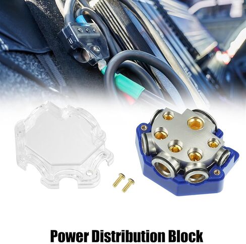 X AUTOHAUX 0/2/4 مقياس في 2/4/8 مقياس خارج 5 طرق ستيريو أمبير كتلة توزيع الطاقة الأرضية للسيارة مقسم صوت لهجة ذهبية in Kuwait