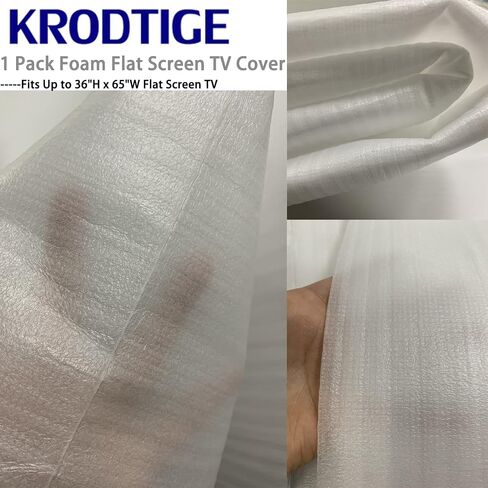 Krodtige Foam Flat Screen TV Cover (Fits TV Screens up to 65"),36" H x 65" W TV or Art Piece Protection -1 Pack in Kuwait