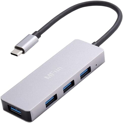 موزع USB C، موزع MFun USB C إلى USB 3.0 مع 4 منافذ USB محول الألومنيوم متوافق مع أجهزة MacBook Pro Air USB C وأجهزة أخرى من النوع C in Kuwait