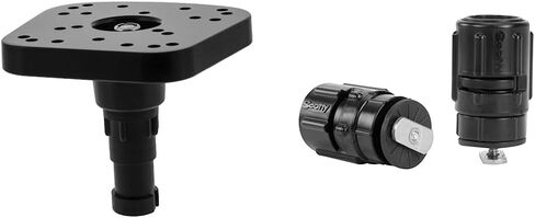 Scotty Fishing 0368 Fishfinder Mount, Black, Original Version & 438 Gear-Head Track Adapter, Black in Saudi Arabia