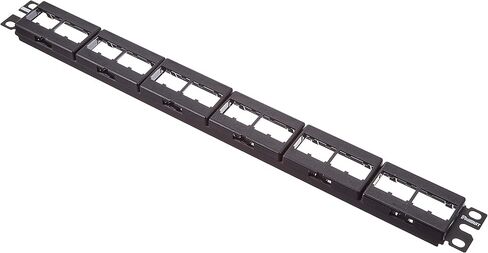 Panduit CPP24WBLY 24-Port Flat Patch Panel, Black in Saudi Arabia