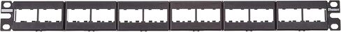 Panduit CPP24WBLY 24-Port Flat Patch Panel, Black in Saudi Arabia