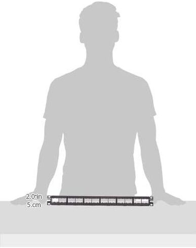 Panduit CPP24WBLY 24-Port Flat Patch Panel, Black in Saudi Arabia