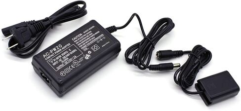 AC-PW20 Replcement AC Power Supply Adapter Kit Compatible for Sony Alpha NEX-5 NEX-5A NEX-5C NEX-5CA NEX-5CD NEX-5H NEX-5K A6300 A6500 A3000 A5000 Cameras (Replce Sony NP-FW50 Battery) in Saudi Arabia
