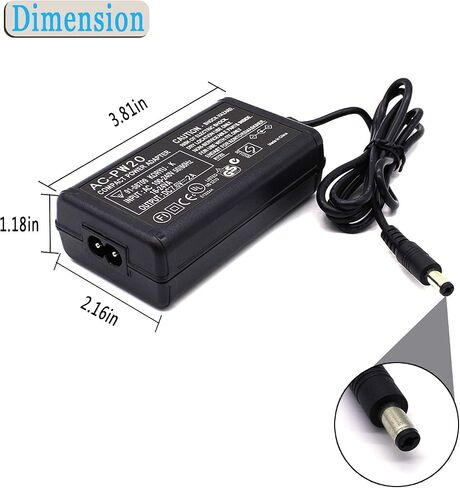 AC-PW20 Replcement AC Power Supply Adapter Kit Compatible for Sony Alpha NEX-5 NEX-5A NEX-5C NEX-5CA NEX-5CD NEX-5H NEX-5K A6300 A6500 A3000 A5000 Cameras (Replce Sony NP-FW50 Battery) in Saudi Arabia
