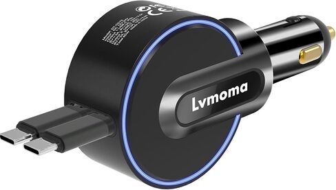 60W USB C Car Charger, Car Power Adapter with Two 30W USB-C Output Cables for Samsung, Pixel, Other Android and Laptops in Saudi Arabia