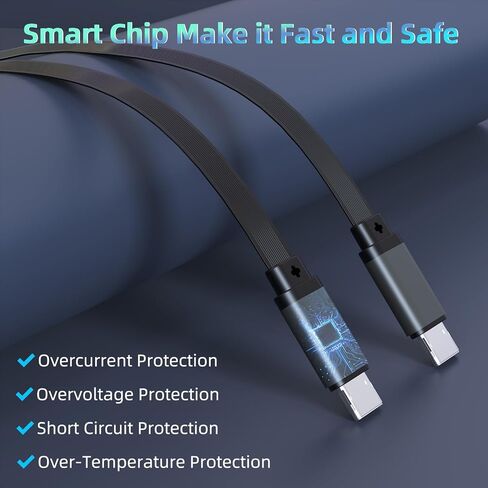 60W USB C Car Charger, Car Power Adapter with Two 30W USB-C Output Cables for Samsung, Pixel, Other Android and Laptops in Saudi Arabia