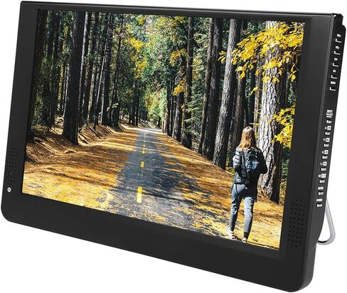 SYH&AQYE Portable TV LCD Monitor, 12in 1080P ATV/UHF/VHF Car Stereo Digital TV, High Sensitivity Tuner Car Radio Multimedia Player for Car Kids Travel in Kuwait