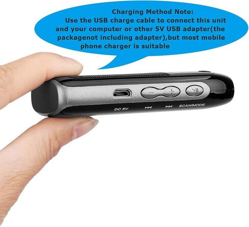 Retekess PR12 Portable Pocket Radio AM FM, Small Personal Radio, Digital AM FM Radio with Headphone Socket, Micro SD, Clear Display for Walking (White) in Saudi Arabia