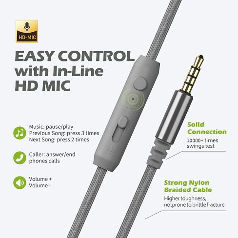 AILIHEN C8 سماعات رأس سلكية للأطفال مع ميكروفون وتحكم في مستوى الصوت قابلة للطي خفيفة الوزن سلكية للصبي والبنات والمدرسة والهواتف المحمولة والأجهزة اللوحية Chromebook والهواتف الذكية والكمبيوتر المحمول Mp3/4 (رمادي/نعناعي) in Kuwait