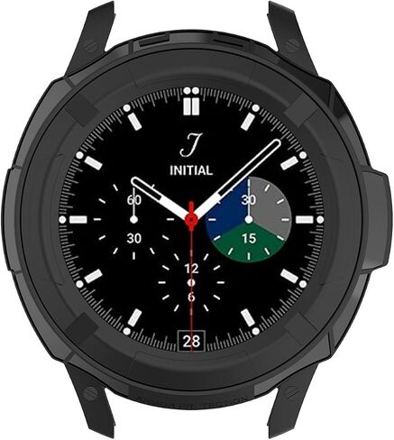 Bezel Case Compatible with Samsung Galaxy Watch 4 Classic 42MM 46MM Watch Rotatable Bezel Inserted Cover Protector for Galaxy Watch 4 Classic Case (Black, 42mm) in Kuwait