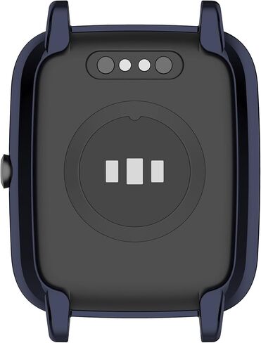 3-Pack Screen Protector Case Compatible with Compatible with ID205L Veryfitpro Smartwatch Fitpolo ID205L Touch Screen 1.3 inch Protective Cover (Black+Blue+Silver) in Saudi Arabia
