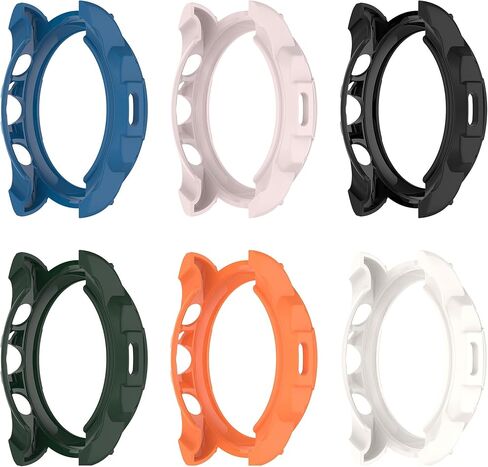 Compatible for Fossil Gen 6 42MM 44MM Case Protective Bumper Cover Case for Fossil Gen 6 Smartwatch Accessories (Gen 6 42MM, 6Colors) in Saudi Arabia
