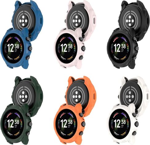Compatible for Fossil Gen 6 42MM 44MM Case Protective Bumper Cover Case for Fossil Gen 6 Smartwatch Accessories (Gen 6 42MM, 6Colors) in Saudi Arabia