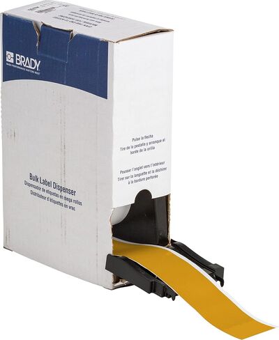 Brady Retro Reflective All Weather Label Tape, Bulk, for M710 and BMP71 Printers - Yellow, 2" x 75'. BM7C-2000-584-YL in Saudi Arabia