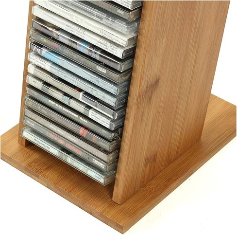 حامل أقراص DVD CD، صندوق تخزين الأقراص المضغوطة، تصميم جذاب وأنيق - حامل الأقراص المضغوطة يحمل 39 قرصًا مضغوطًا: ضعه على الرف، منظم تخزين الوسائط، منظم تخزين الوسائط in Kuwait