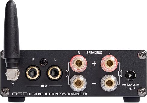 مضخم صوت ستيريو S.M.S.L A50، جهاز استقبال AMP بقدرة 100 وات × 2 Mini Hi-Fi وقناتين فئة D، TPA3116*2 Bluetooth 5.0 Bass وTreble 2.0 CH لمكبرات الصوت المنزلية مع جهاز التحكم عن بعد in Kuwait