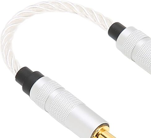 Tgoon 4.4mm Balanced to 3.5mm Stereo Cable, Prevent Interference Compact Clear Outer Skin Headphone Adapter Cable for Sound Player Audio Cable Extension Cords Electronics in Kuwait