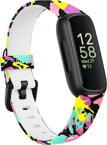 Ybludiy 3 عبوات متوافقة مع Fitbit Inspire 3 Bands، أساور رياضية ناعمة من السيليكون بديلة لساعة Fitbit Inspire 3 Tracker الذكية للنساء والرجال in Kuwait