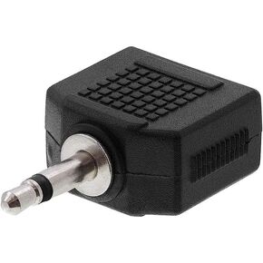 Cmple - [10 Pack] Audio Airplane Adapter Dual 3.5mm Male to 3.5mm Female, Airline Flight Headphone Stereo Audio Adapter in Kuwait