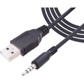 كابل شحن يو إس بي إلى 3.5 مم جاك أوكس، نوع A إلى 3.5 مم ذكر كابل شحن متوافق مع الكمبيوتر المحمول ومكبر الصوت والسيارة ومشغلات MP3 MP4 وسماعات الرأس وأي أجهزة أخرى مع منفذ 3.5 مم in Kuwait