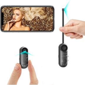 Hidden Spy Camera, 1080P WiFi Mini Camera Portable Wireless Security Cameras with 2 Lenses Motion Detection Night Vision Remote View for Home Surveillance Video Recorder Covert Nanny Cam(2021 Design) in Saudi Arabia