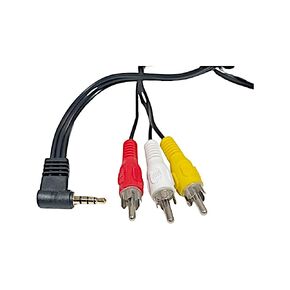 12vMax Electronics 3.5mm to 3 RCA AV Cord Video Cable Output 1/8" TRRS to 3 RCA Male Plug AUX Cable Cord in Kuwait
