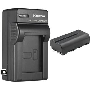 Kastar 1-Pack NP-F550 / NP-F570 بطارية وشاحن حائط تيار متردد بديل لـ YongNuo YN300، YN300-III، YN600، YN600L II، YN900، YN900 II LED Pro Video Light، YN1200 PRO-LED Video Light in Kuwait