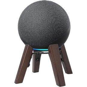 shinar Compatible with HomePod Mini and Dot 4/ Dot 5 Stand Desk Table Stand Holder for Home Pod Mini Accessories for Home Pod Mini Built-in Cable Management (Dot 4/Dot5 wihte)