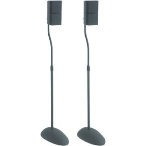 Sanus Home Theater Series Adjustable Height Speakers Stands for Satellite Speakers - Tear Drop Base - 26"-39" Height - HTB3 (Black) in Kuwait