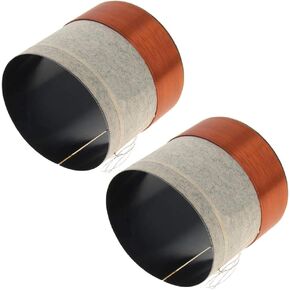 Fielect 25.5mm 1" Woofer Voice Coil 2 Layers Round Copper Wire for Bass Speaker Audio Repair 2Pcs
