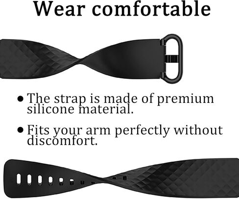 Kyweel 3 Packs Silicone Tape Fitbit Charge 4/Fitbit Charge 3/Charge 3 SE Replacement Wrist Strap For Men And Women Small Large in Kuwait
