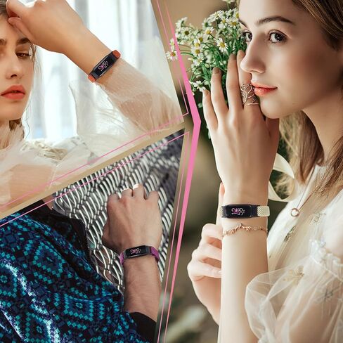 أحزمة نايلون مرنة من إنكيك متوافقة فقط مع أحزمة فيتبيت لوكس للنساء والرجال، سوار معصم رياضي قابل للتعديل وقابل للتنفس، أشرطة بديلة منسوجة ناعمة قابلة للتمدد من أجل فيتبيت لوكس - 5 عبوات in Kuwait