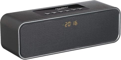 Portable Bluetooth Stereo Speaker, 10W Acoustic Drivers, Dual Subwoofer, FM Radio & Handsfree Speakerphone, Micro SD Card & USB & AUX Slots for Smart Phone, MP3, MP4, iPad, Tablet & More in Saudi Arabia